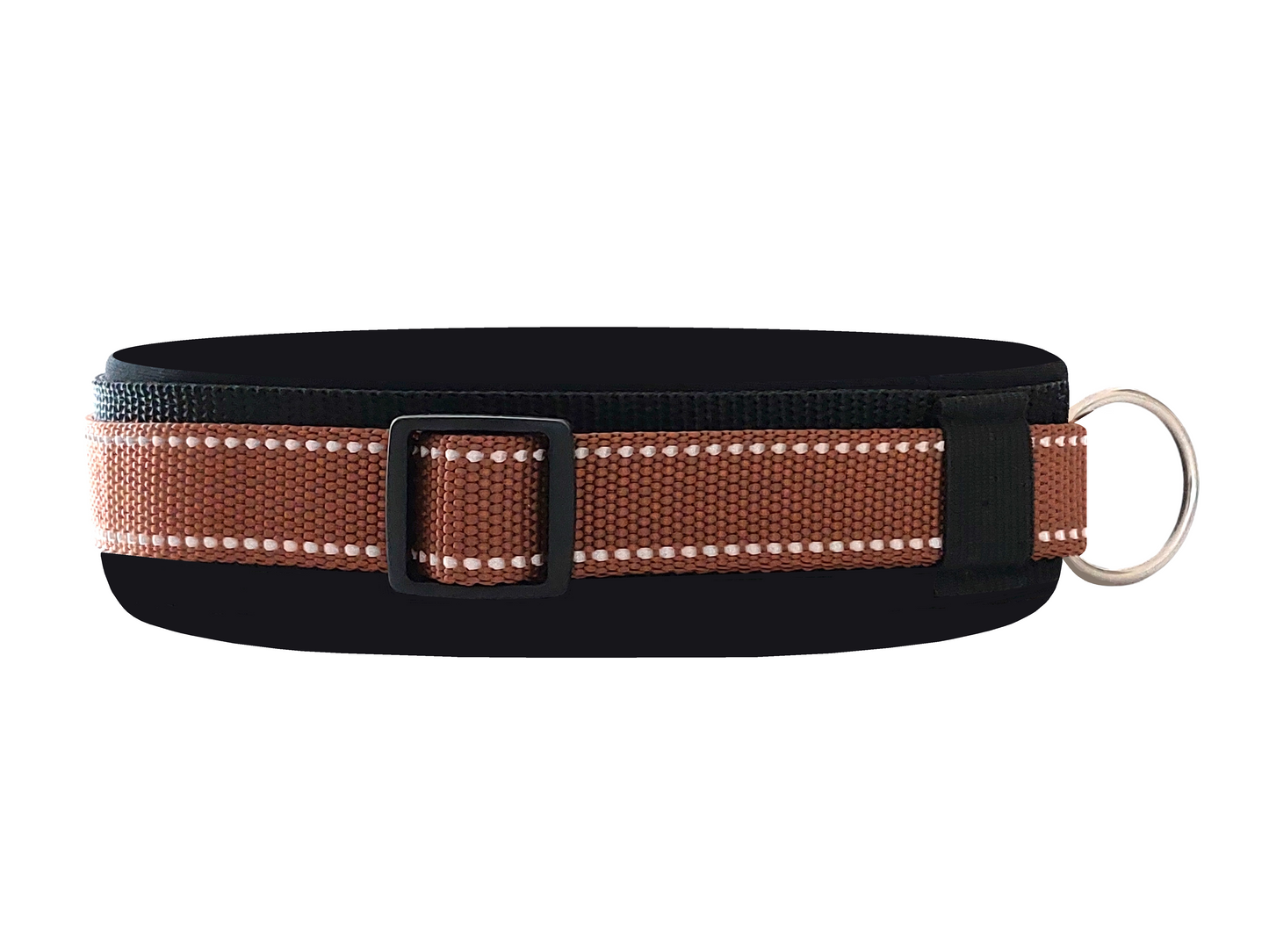 Reflektor-Hundehalsband extra-breit neopren-polster