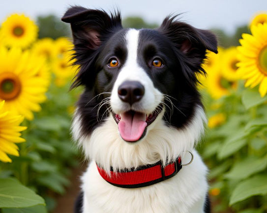 hundehalsband extra-breit neopren-polster rot-schwarz