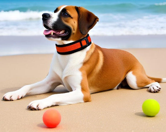 hundehalsband etra breit neopren polster orange schwarz