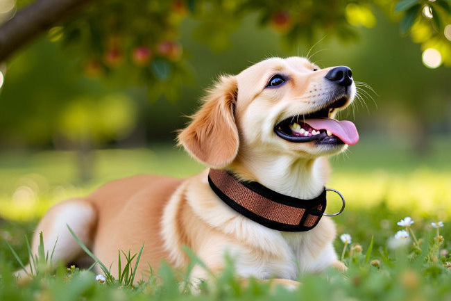 Hundehalsband Extra-Breit Weich neopren-Polster braun schwarz