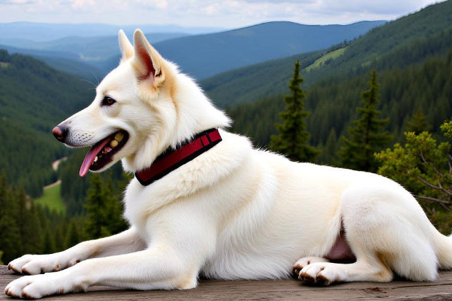 Hundehalsband Extra-Breit Weich neopren-Polster weinrot bordeaux schwarz