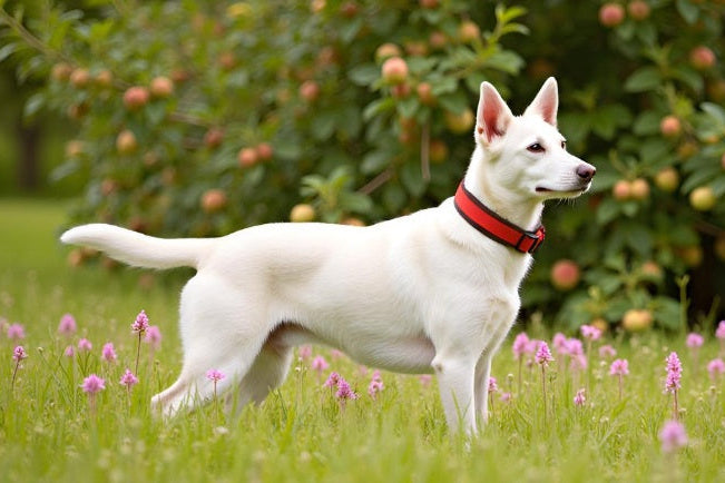 Hundehalsband Extra-Breit Weich neopren-Polster orange braun