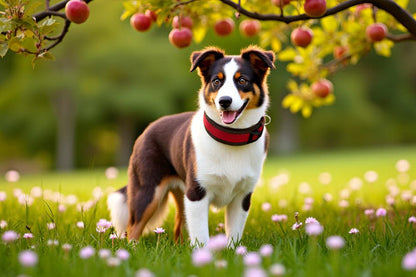 Hundehalsband Extra-Breit Weich neopren-Polster weinrot bordeaux braun