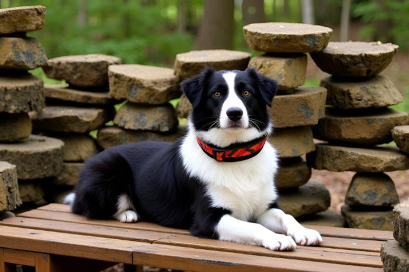 Hundehalsband-extra-breit-neopren-polster-dunkelbraun-orange-rot-camouflage