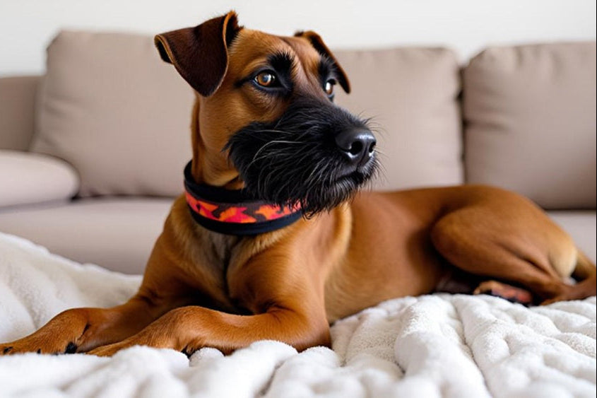 Hundehalsband-extra-breit-neopren-polster-dunkelbraun-orange-rot-camouflage