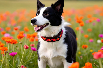 Hundehalsband-extra-breit-neopren-polster-dunkelbraun-orange-rot-auf-braun-camouflage