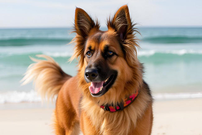 Hundehalsband-extra-breit-neopren-polster-dunkelbraun-orange-rot-auf-braun-camouflage