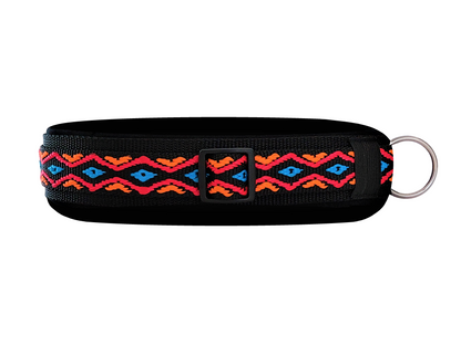 hundehalsband extra-breit neopren-polster bunt mexikanisch