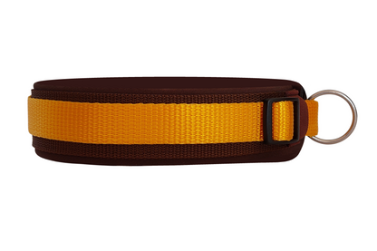 hundehalsband extra-breit neopren-polster zweifarbig
