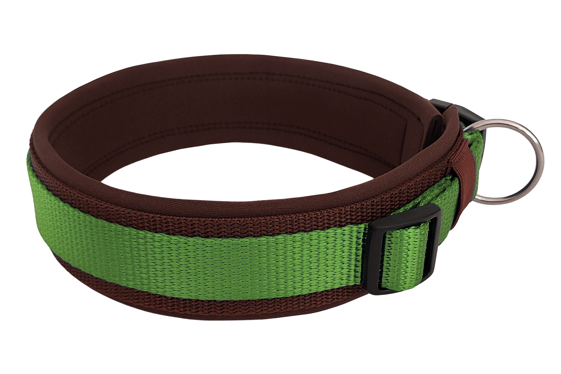 hundehalsband extra-breit neopren-polster zweifarbig