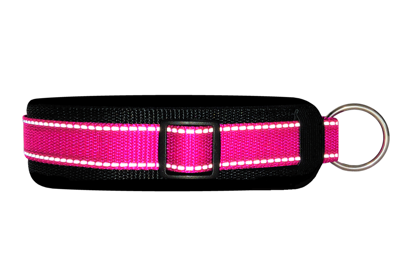 Reflektor-Hundehalsband extra-breit neopren-polster 
