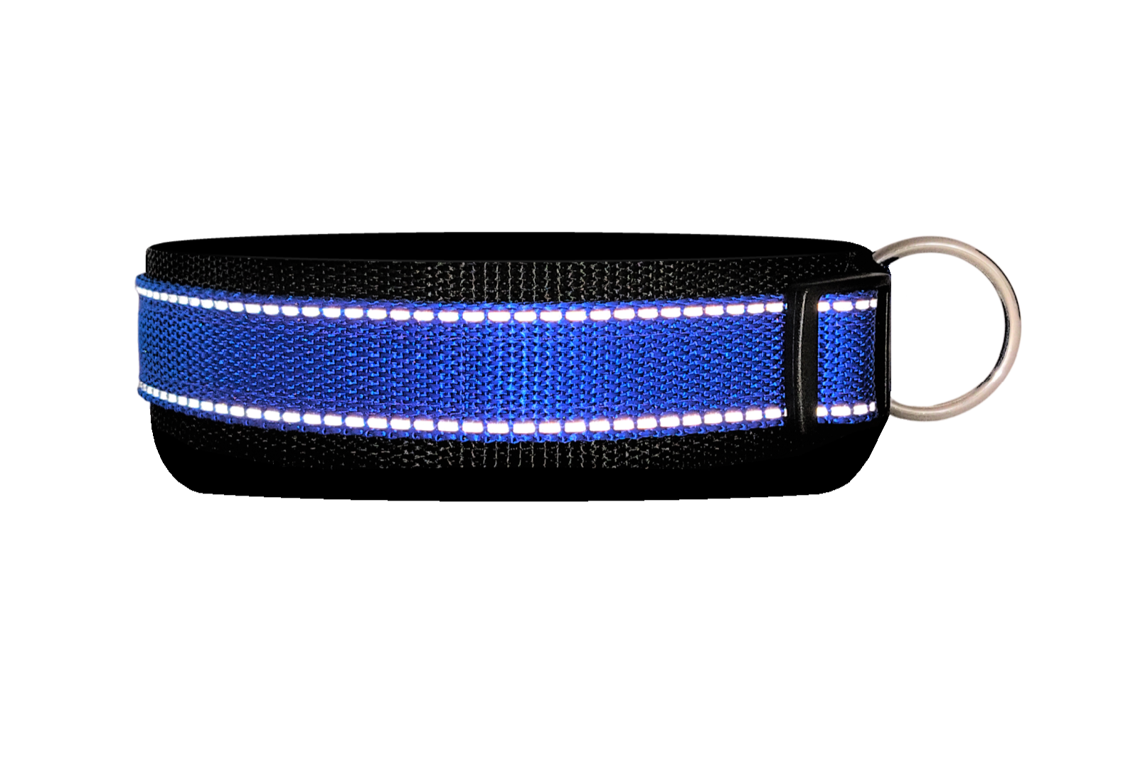 Reflektor-Hundehalsband extra-breit neopren-polster 