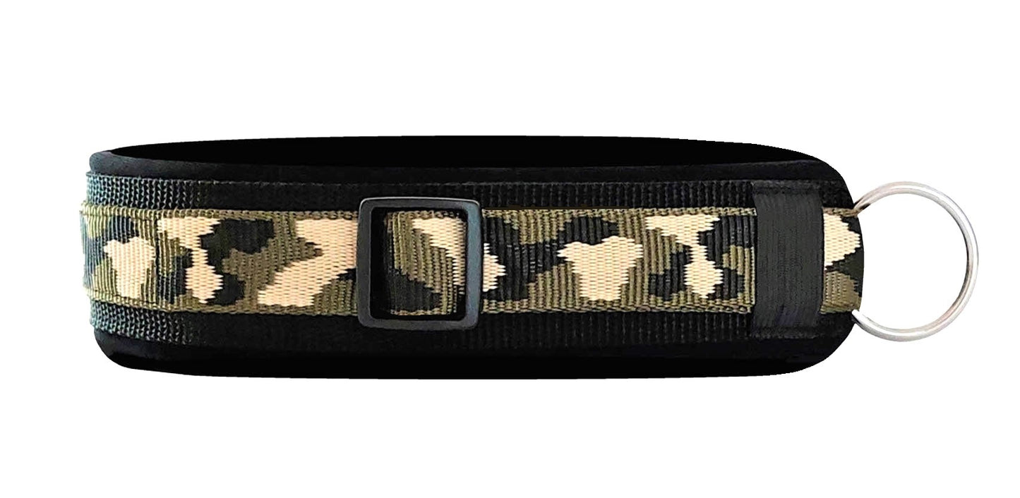 Buntes Hundehalsband extra-breit neopren-polster 