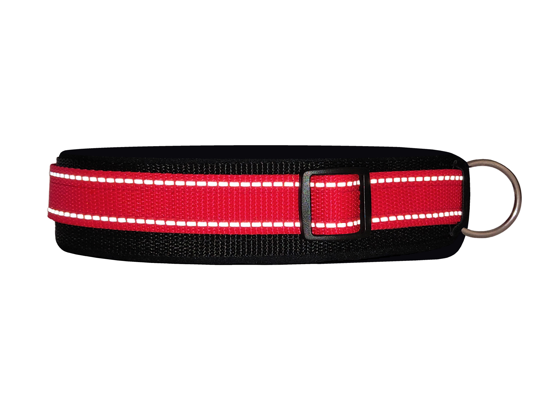 Reflektor-Hundehalsband extra-breit neopren-polster 