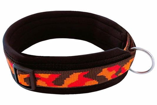 Buntes Hundehalsband extra-breit neopren-polster 
