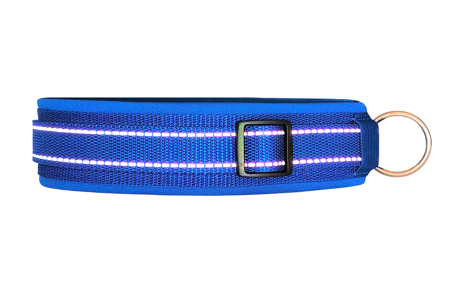 Reflektor-Hundehalsband extra-breit neopren-polster 