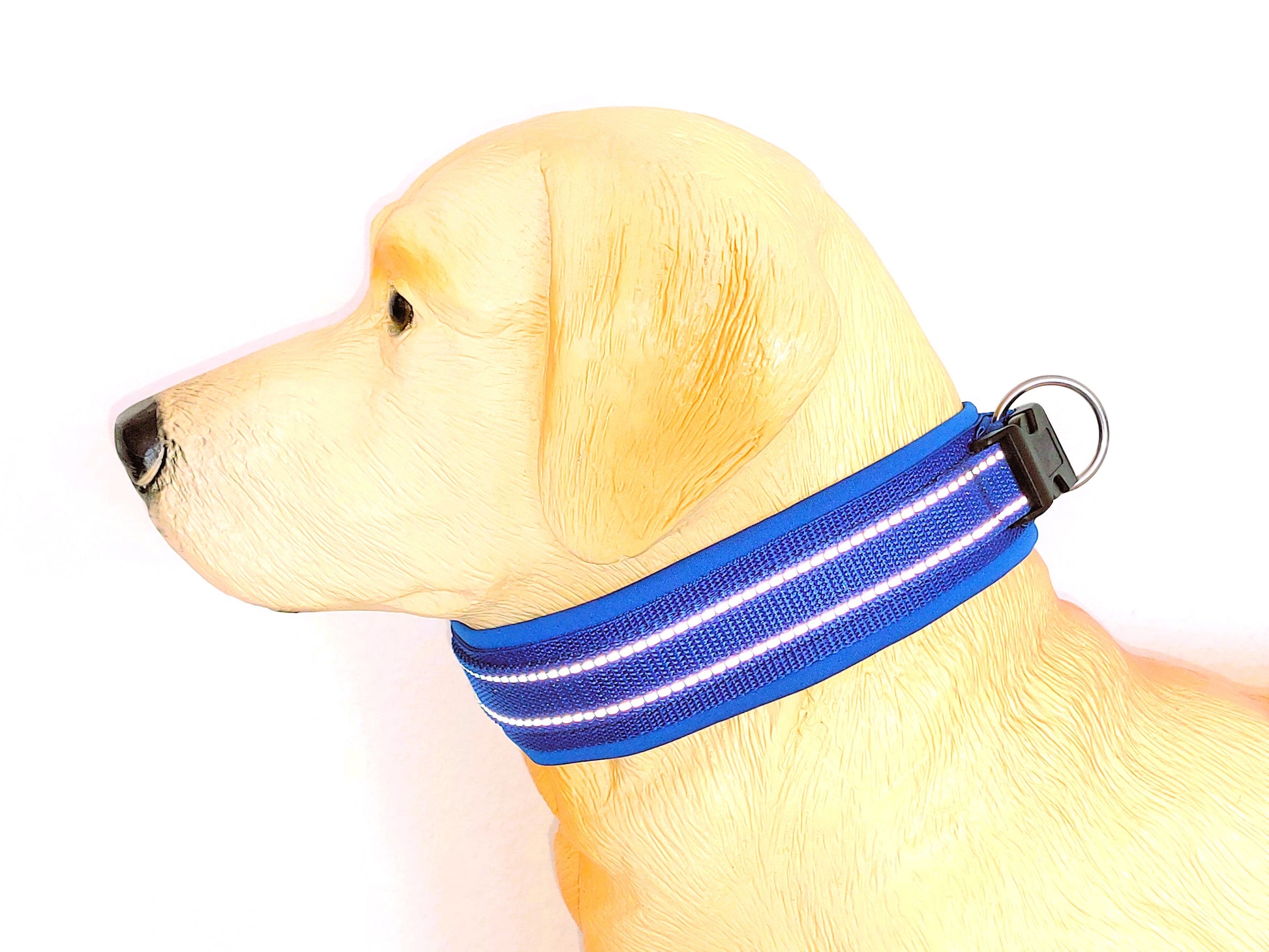 Reflektor-Hundehalsband extra-breit neopren-polster 