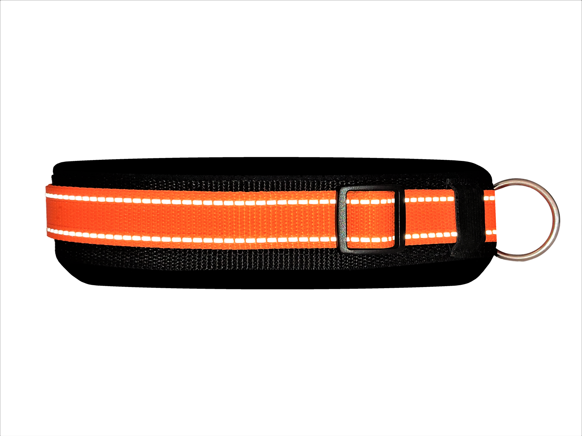 Reflektor-Hundehalsband extra-breit neopren-polster 