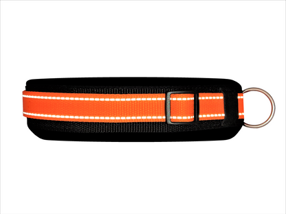 Reflektor-Hundehalsband extra-breit neopren-polster 