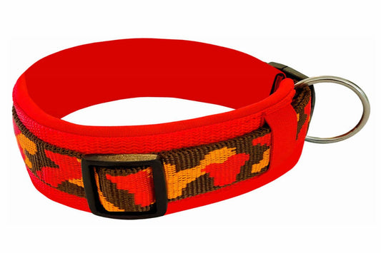 Buntes Hundehalsband extra-breit neopren-polster 