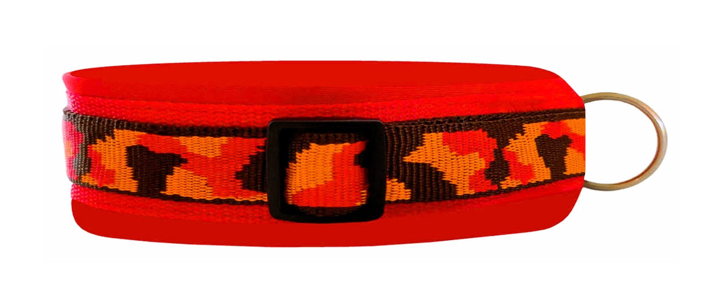 Buntes Hundehalsband extra-breit neopren-polster 