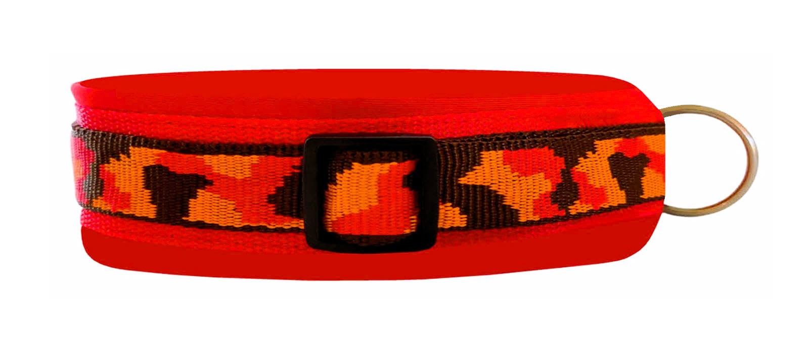 Buntes Hundehalsband extra-breit neopren-polster 