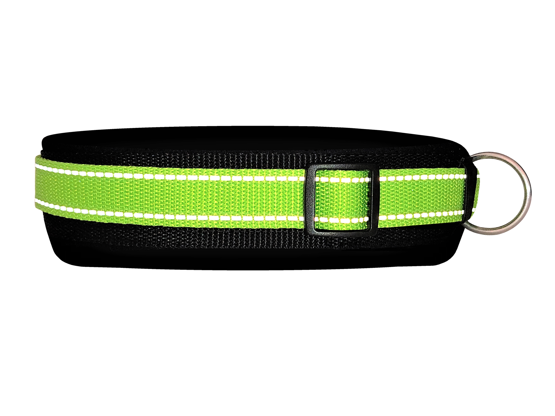 Reflektor-Hundehalsband extra-breit neopren-polster 