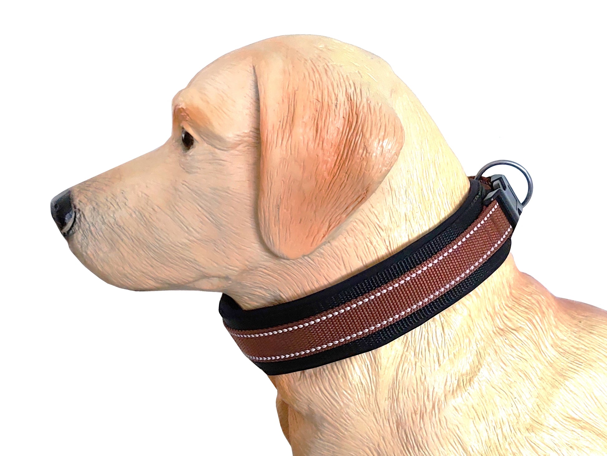 Reflektor-Hundehalsband extra-breit neopren-polster 