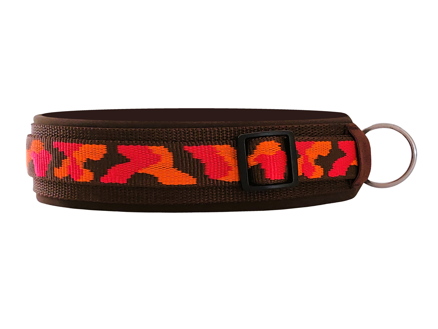 Buntes Hundehalsband extra-breit neopren-polster 