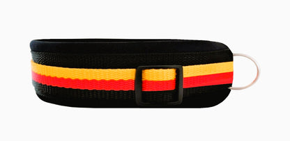 hundehalsband extra-breit neopren-polster deutschlandfarbe