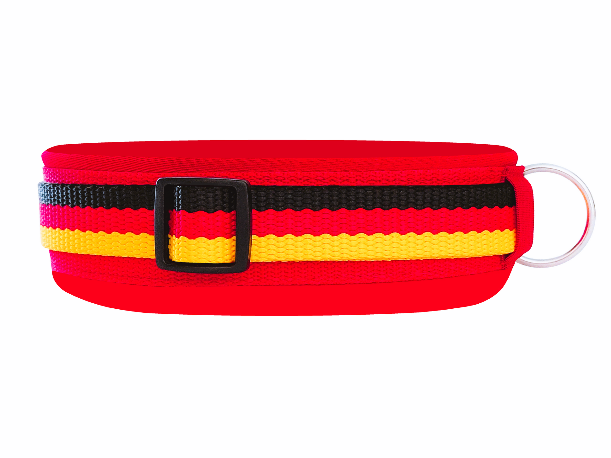 hundehalsband extra-breit neopren-polster deutschlandfarbe