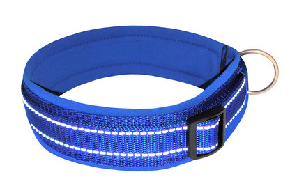 hundehalsband-breit-neopren-polster-reflektor-blau