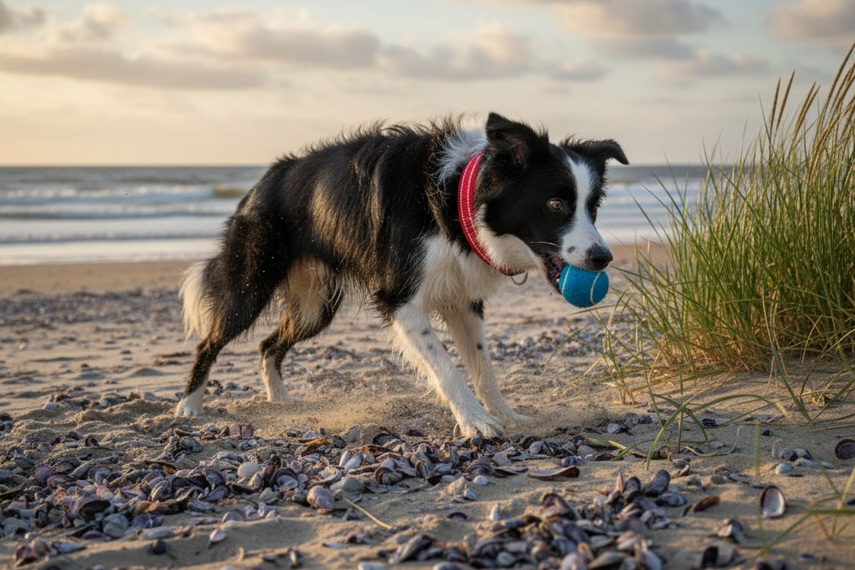 hundehalsband-breit-neopren-polster-reflektor-rot
