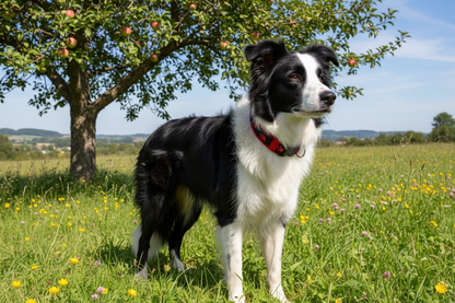 hundehalsband-pfötchen-extra-breit-neopren-polster-rot-schwarz-rot