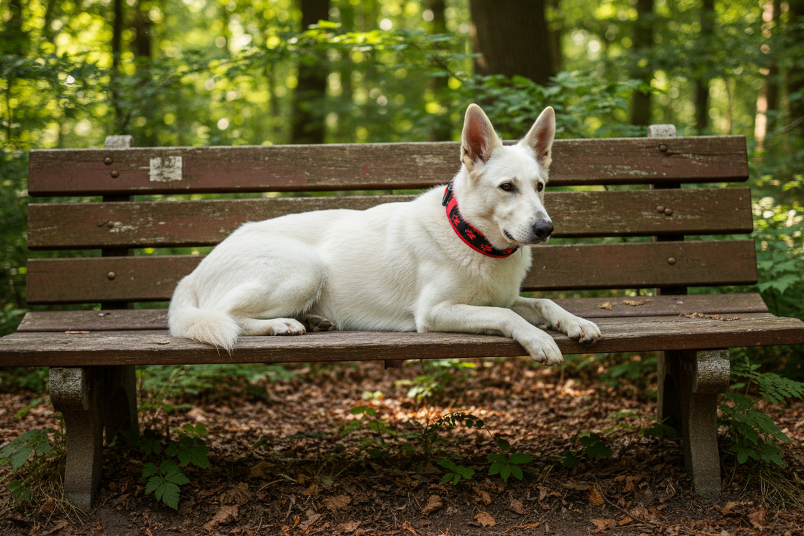 hundehalsband-pfötchen-extra-breit-neopren-polster-rot-schwarz-rot